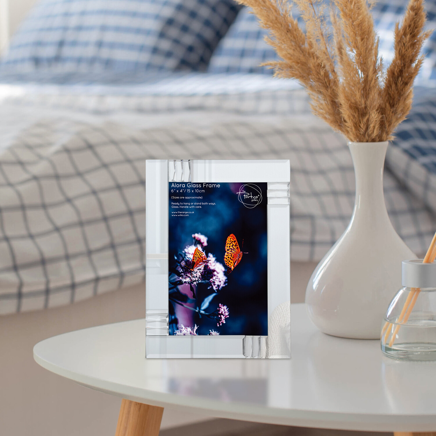 Alora Glass Frame - Silver / 6 x 4 inch Image 4