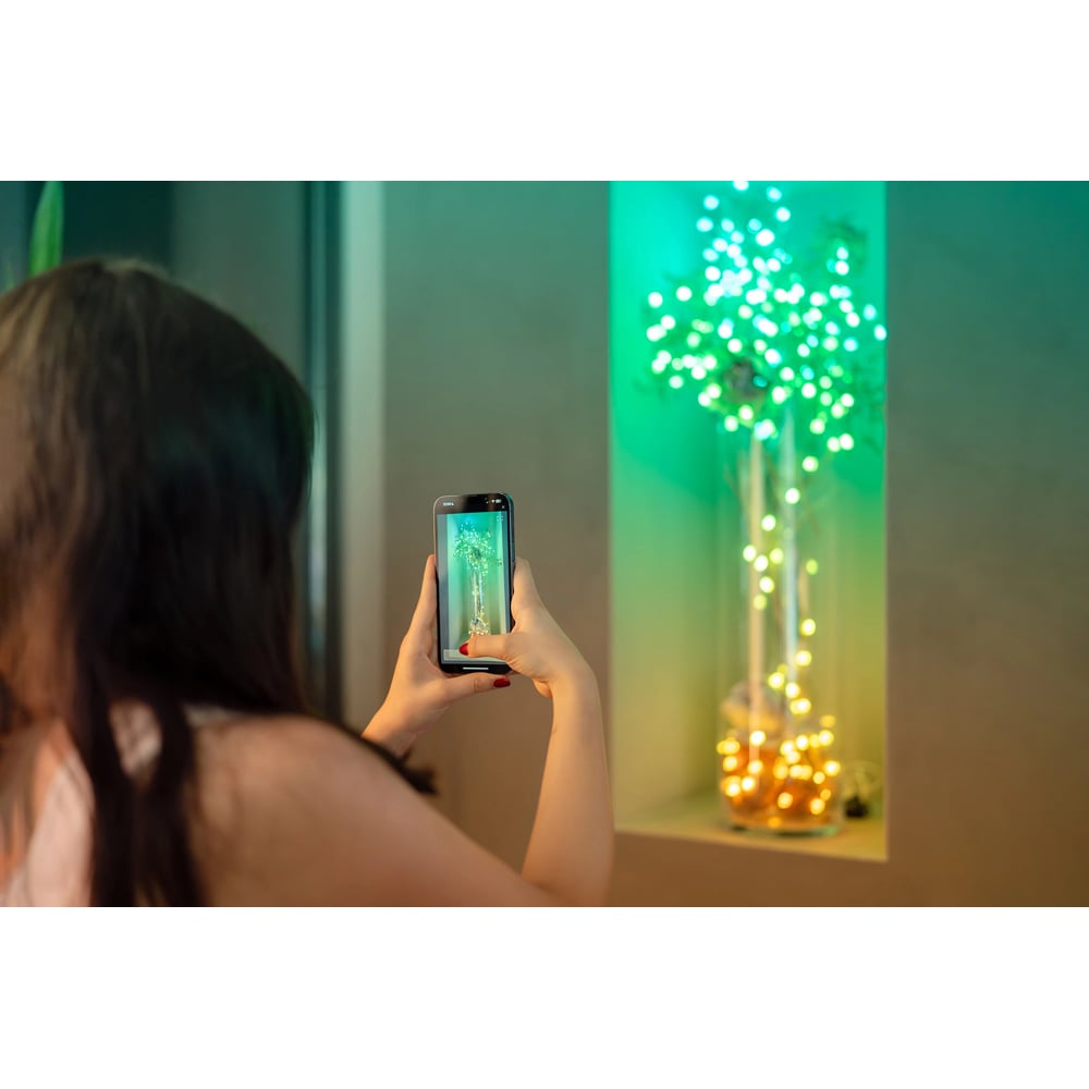 Twinkly 200 RGB Star Shaped LED Smart Green Cable USB String Light 12m Image 6