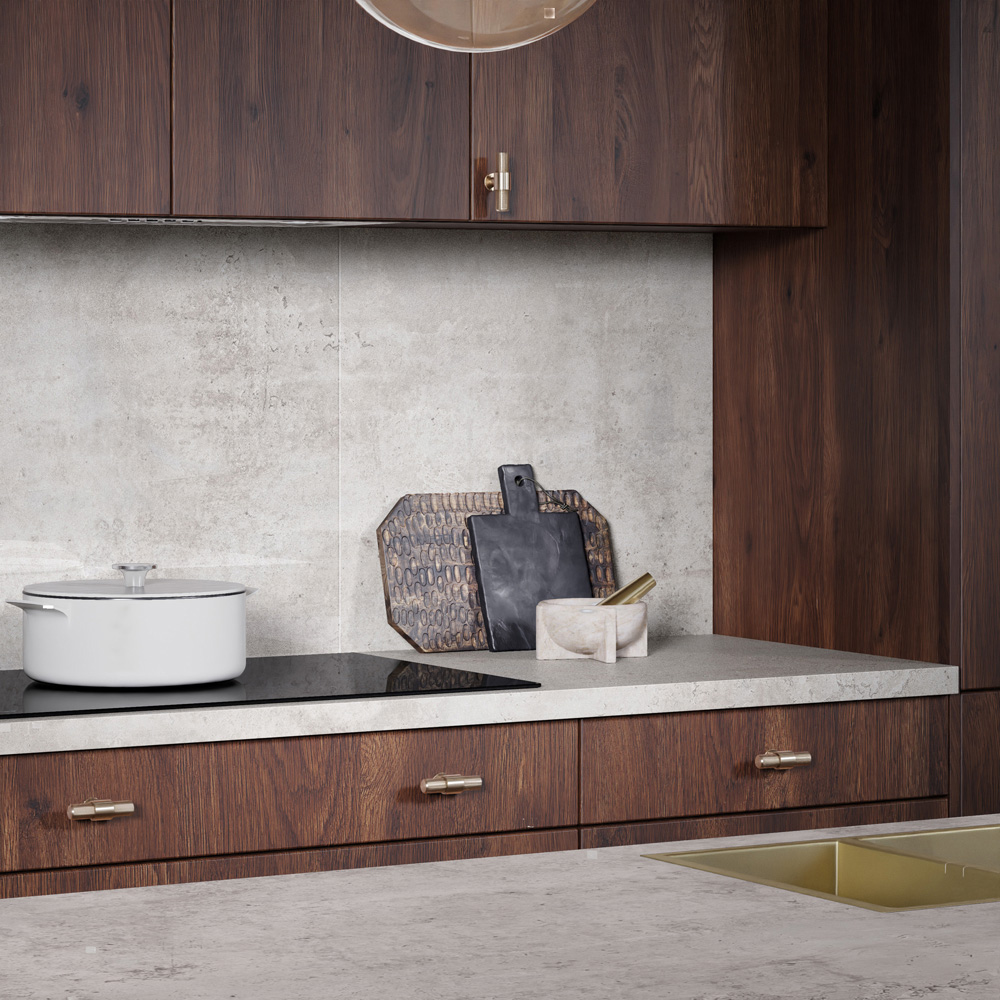 Omega Modern Cement Effect Laminate Square Edge Kitchen Worktop 3000 x 620 x 38mm Image 6
