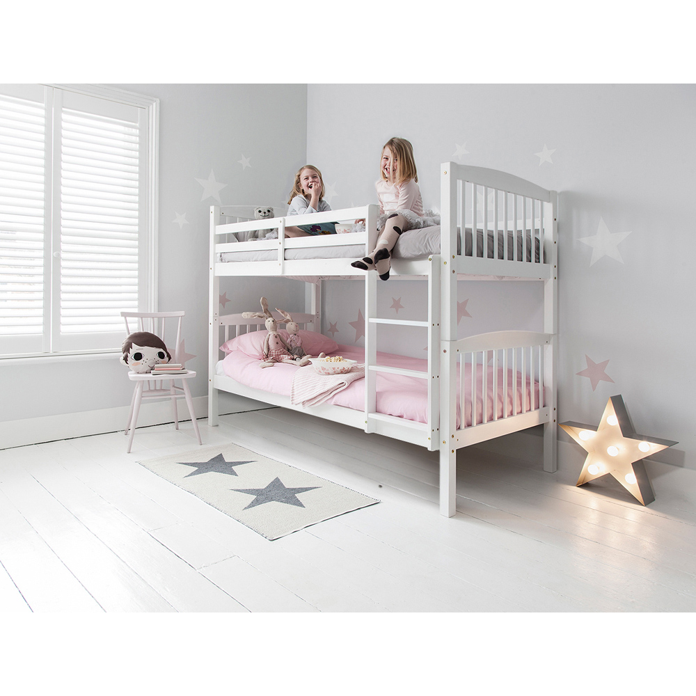 Noa and Nani Brighton White Bunk Bed with Matheus Trundle | Homebase