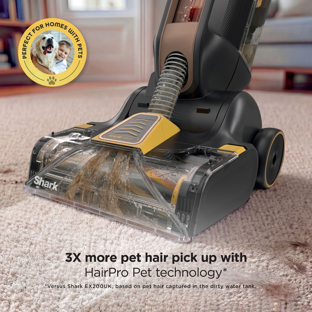 Shark EX550UKT Black HairPro Upright Carpet Cleaner Image 4