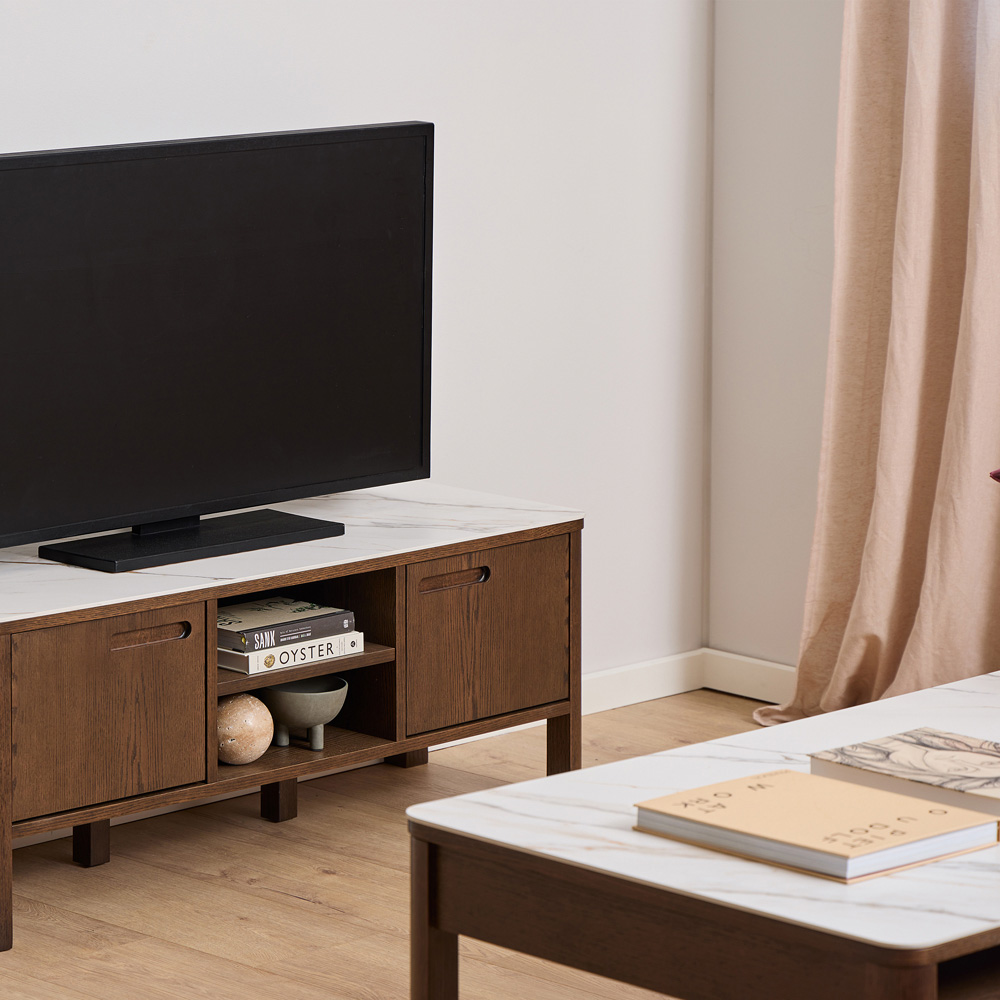 Florence Southampton Single Drawer Single Shelf Cream Ceramic Coffee Table Image 9