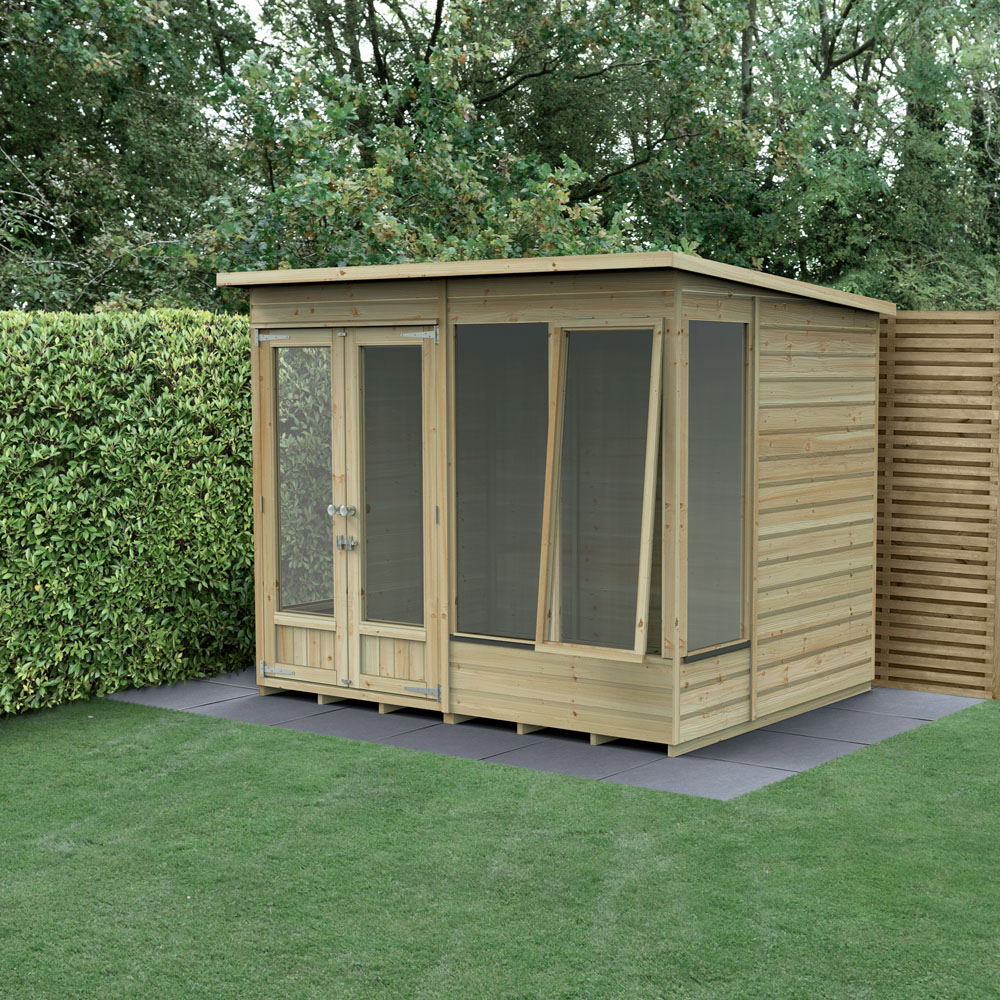 Forest Garden Beckwood 7 x 5ft 2 Opening Pent Summerhouse Image 2