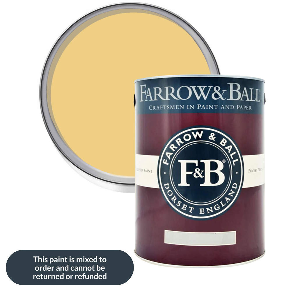 Farrow & Ball Modern Eggshell Citron Satin Paint 5L Image 1