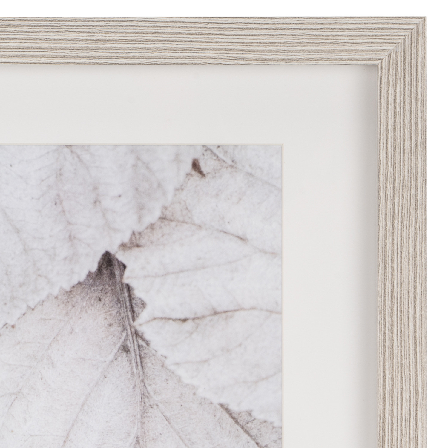 Grey Wood Effect Box Photo Frame A4 Image 2