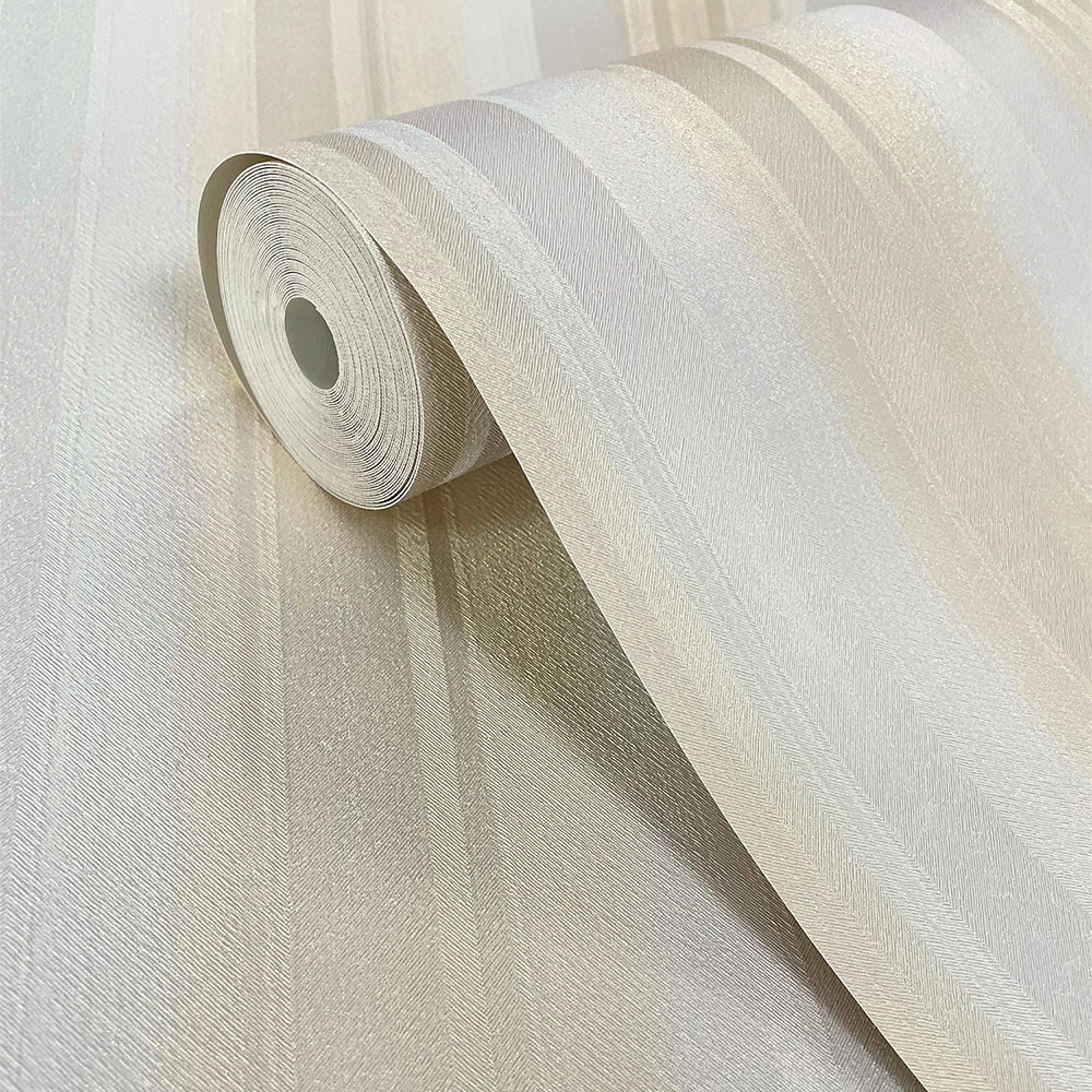 Rasch Ravella Stripe Gold Wallpaper Image 2