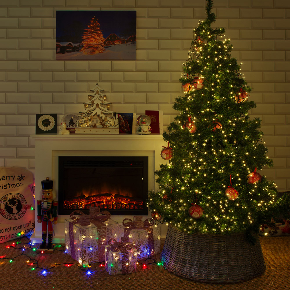 The Christmas Workshop 960 Warm White LED Cluster String Light Image 5