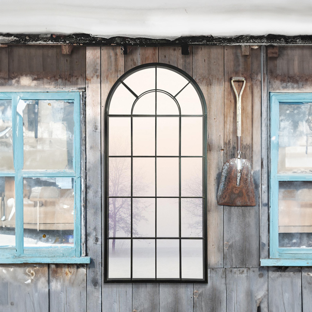 MirrorOutlet Somerley Country Arched Garden Mirror 140 x 65cm Image 2