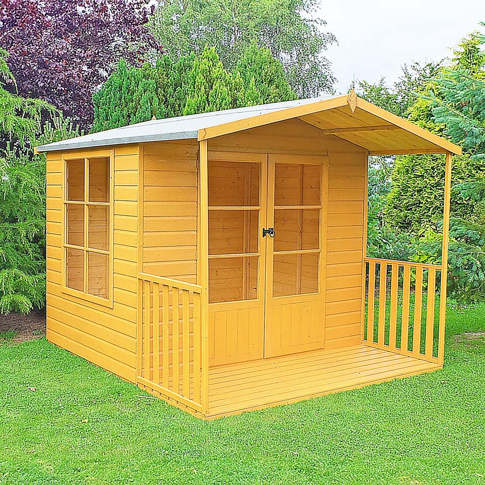 Shire Winton 8 x 11ft Double Door Shiplap Apex Summerhouse Image 2