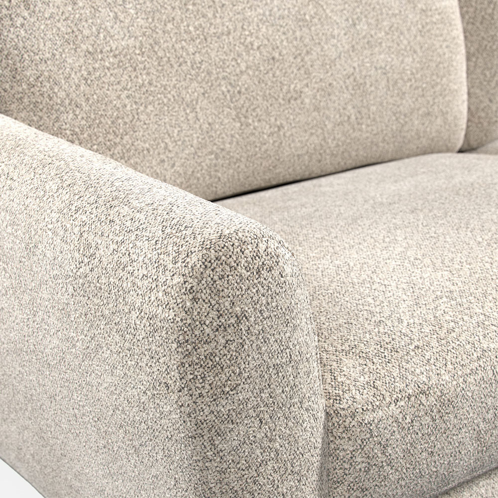 Matlock 3 Seater Linen Boucle Fabric Sofa Image 4