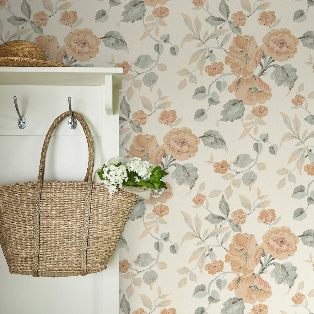 Laura Ashley Alyworth Trail Apricot Wallpaper Image 3