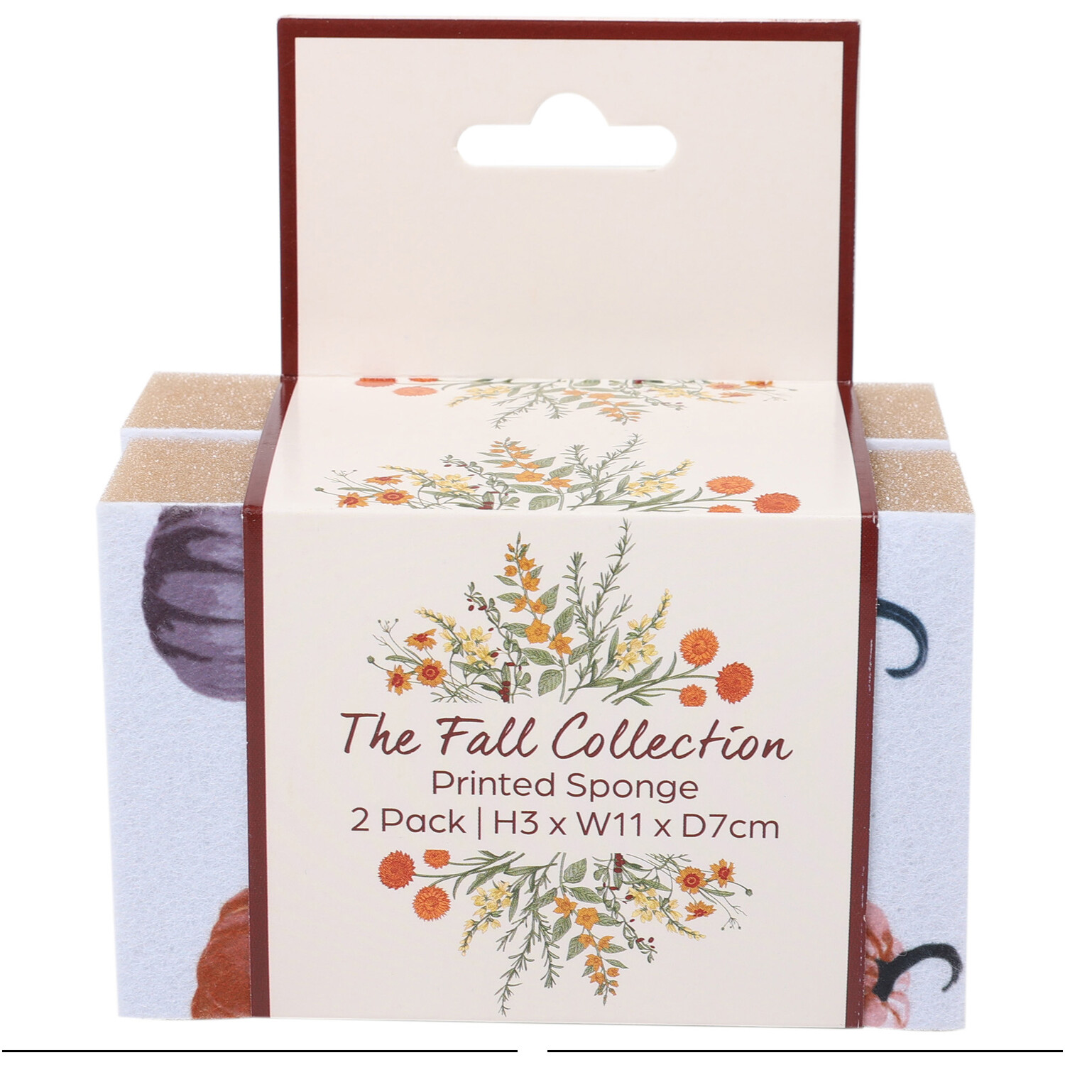 Pack of 2 Autumn Printed Sponges Image 1