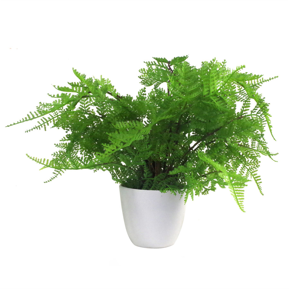 Leaf Lady Athyrium Filix Femina Artificial Fern Plant in Plastic Pot 1ft Image 3