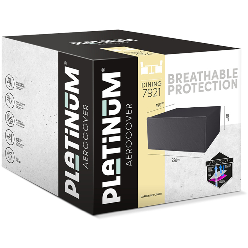 Platinum AeroCover Waterproof Large Outdoor Dining Set Cover 85 x 220 x 190cm Image 2