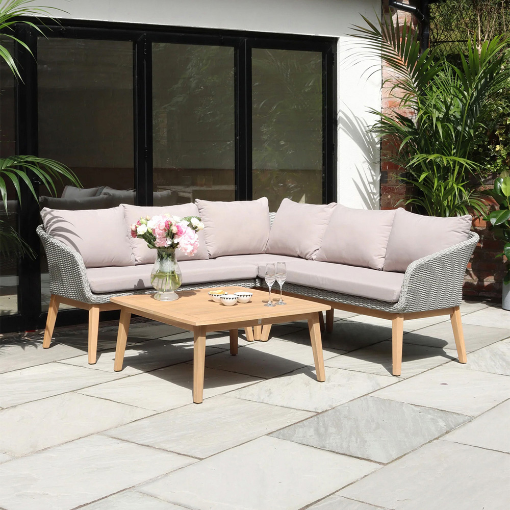 Royalcraft Sol 5 Seater Corner Lounge Set with Coffee Table Image 6