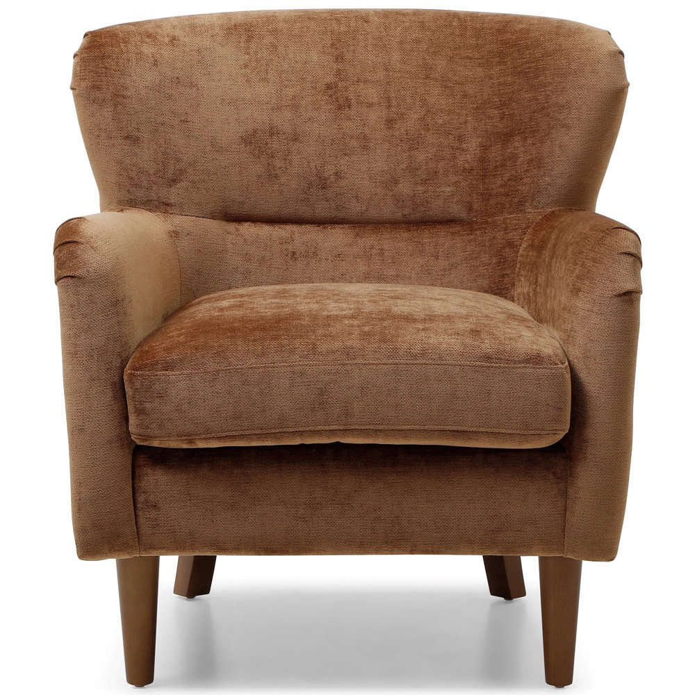 Roberta Toffee Chenille Wingback Armchair Image 2