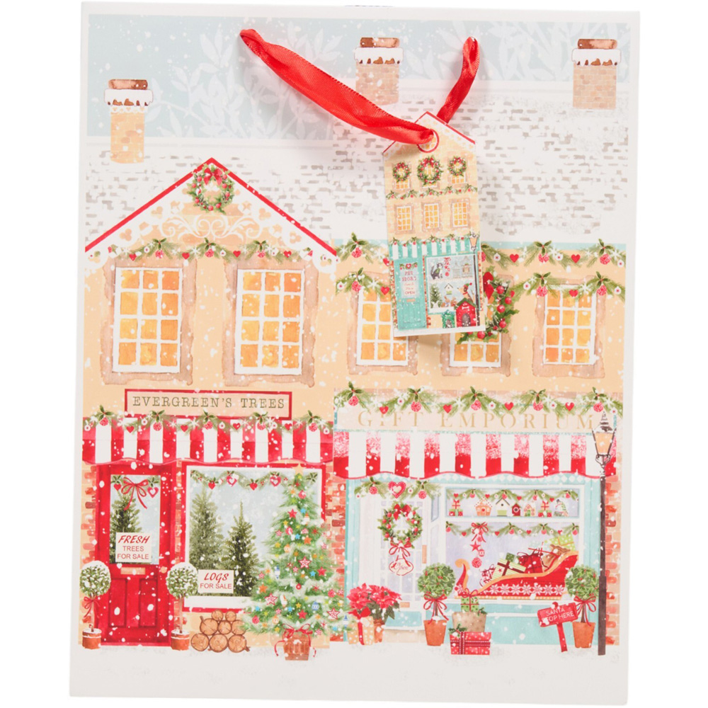 Christmas Scene Charming Gift Bag Large Image 6