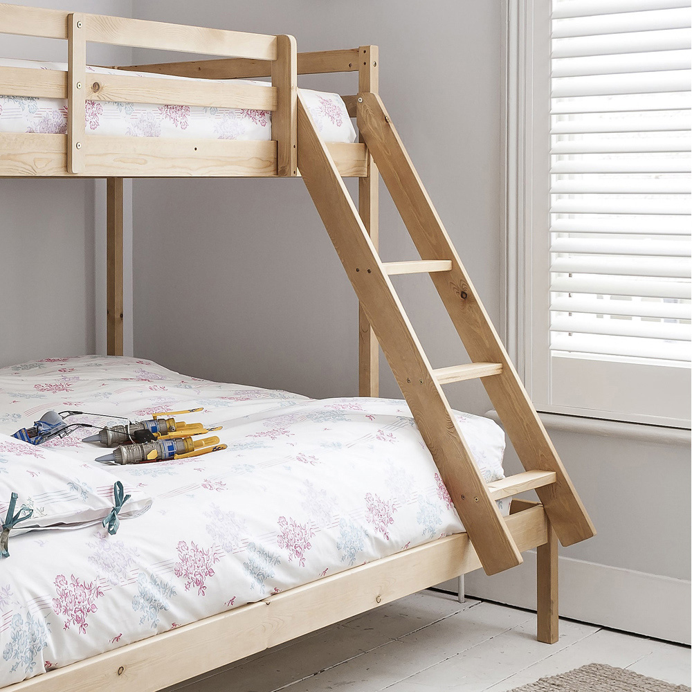 Noa and Nani Kent Single and Double Natural Pine Triple Bunk Bed | Homebase