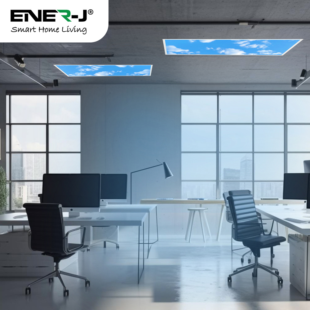 Ener-J Sky Cloud 2D Effect Backlit LED Ceiling Panel 120 x 60cm 2 Pack Image 2