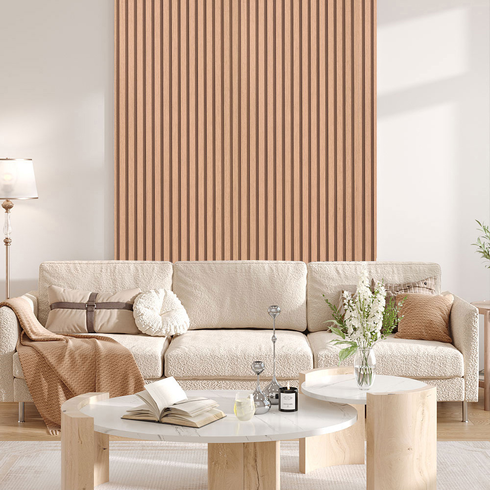 Living and Home 3D Wood Effect Orange Self Adhesive Textured PVC Wallpaper Image 7