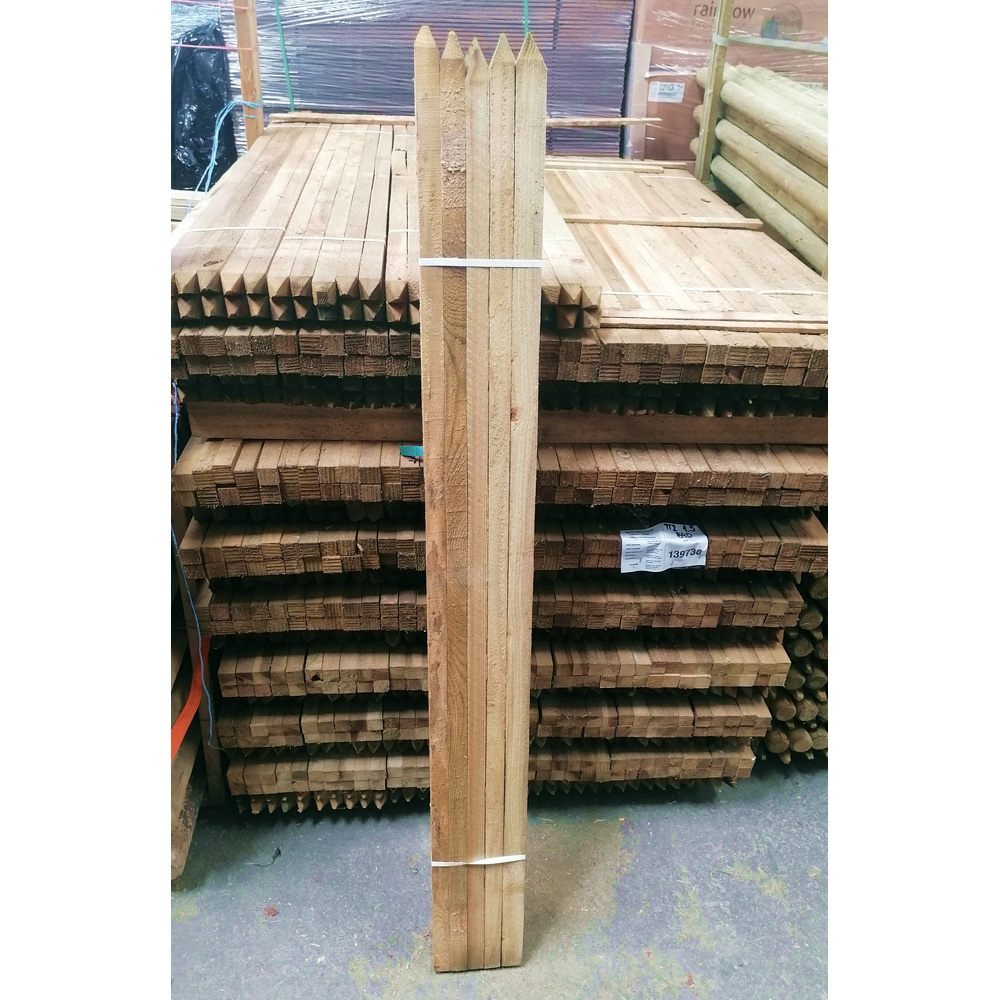 Inspirational Gifting Square and Pointed Wooden Tree Stake 1.5m x 32mm 10 Pack Image 5