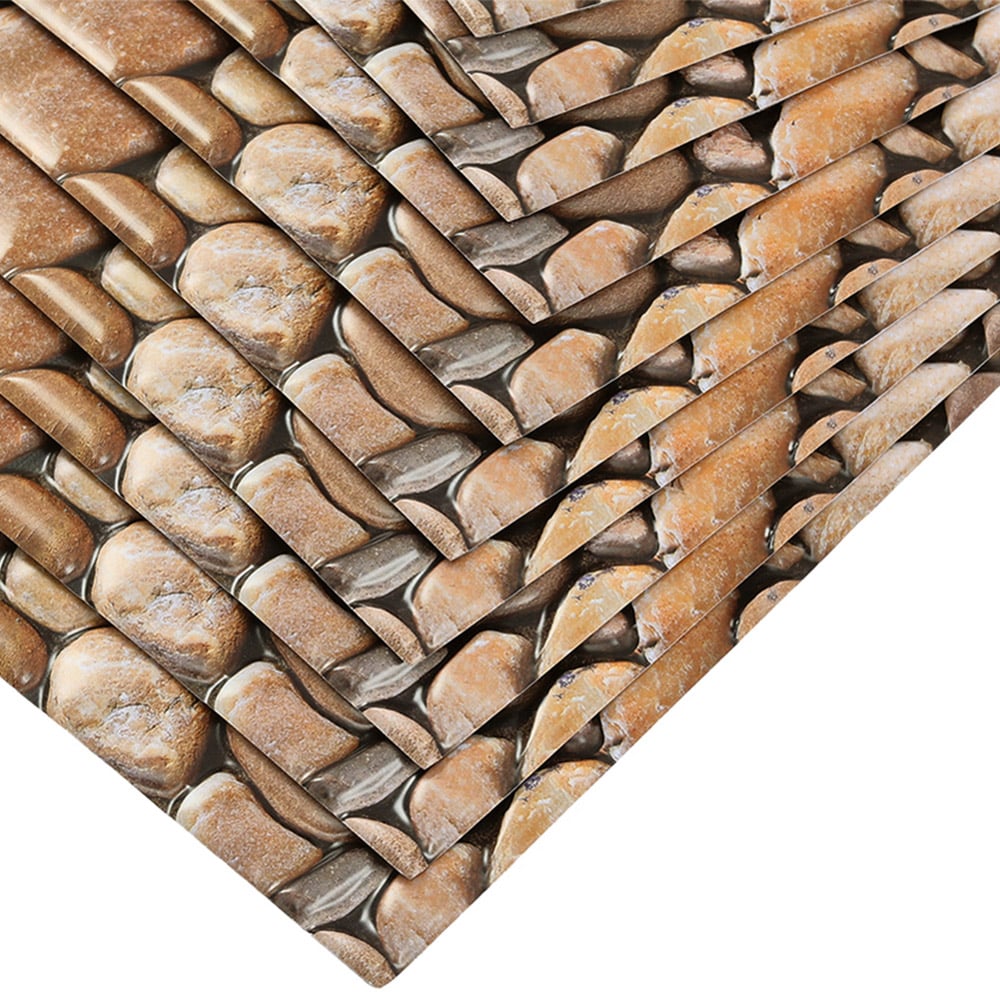 Living and Home Brown Stone Self Adhesive Wall Panel 300 x 300mm 10 Pack Image 6