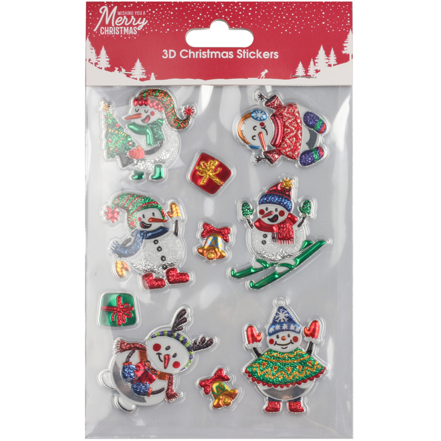 3D Christmas Stickers Image 2