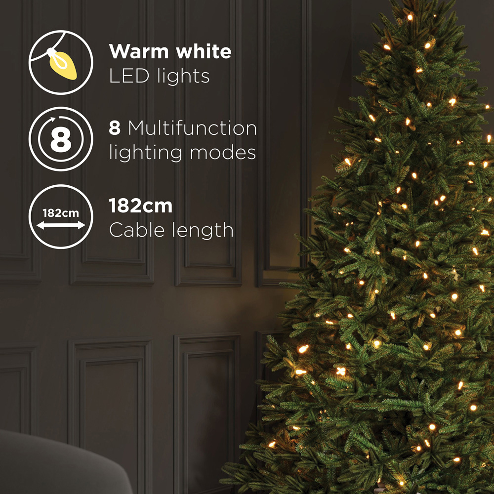 Charles Bentley Luxury Pre Lit Hinged Artificial Christmas Tree 6ft Image 6