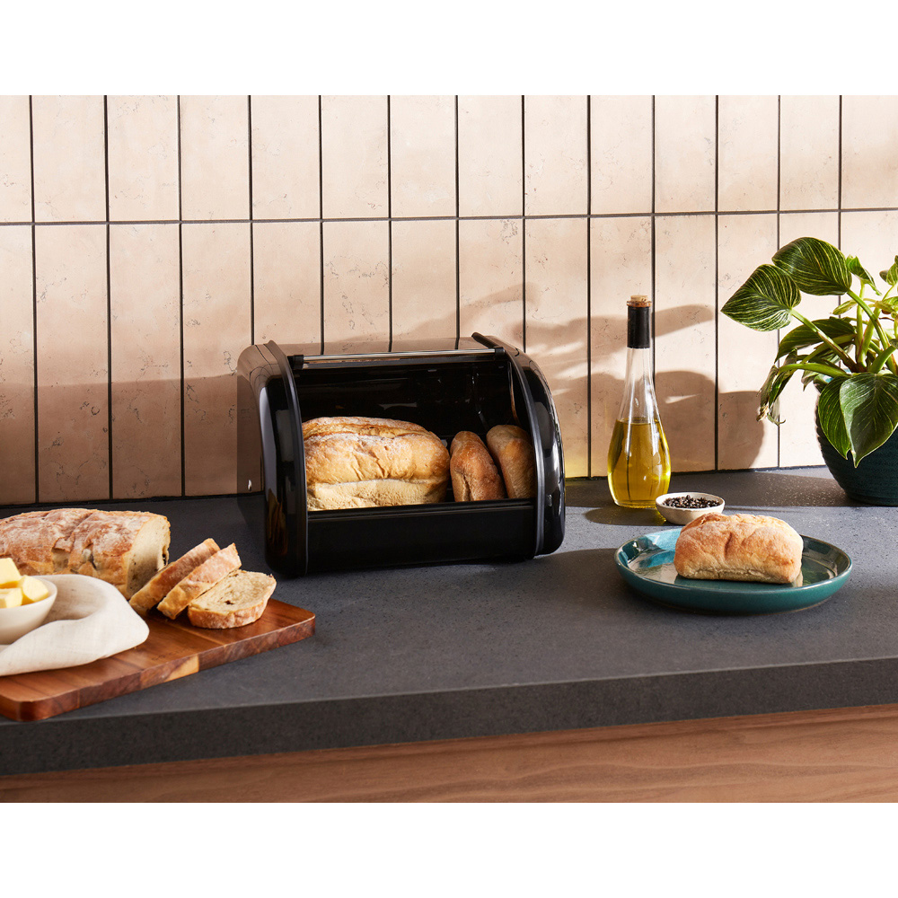 Morphy Richards Equip 8L Black Compact Bread Bin Image 4