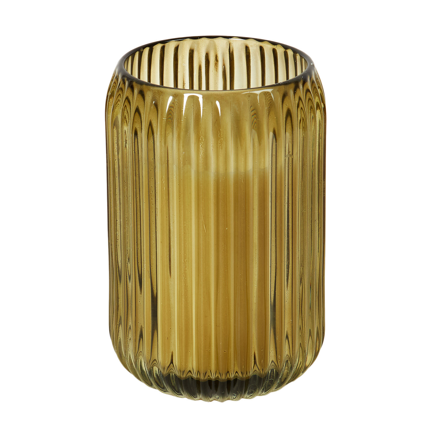 Ribbed Glass Candle Image 9