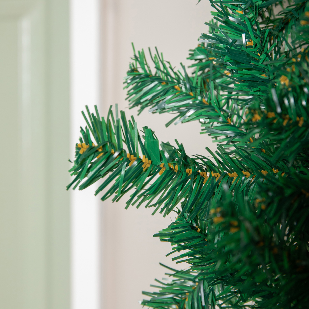 Samuel Alexander Double Door Plain Green Flat Top Christmas Tree Arch with 2000 Tips 8ft Image 5