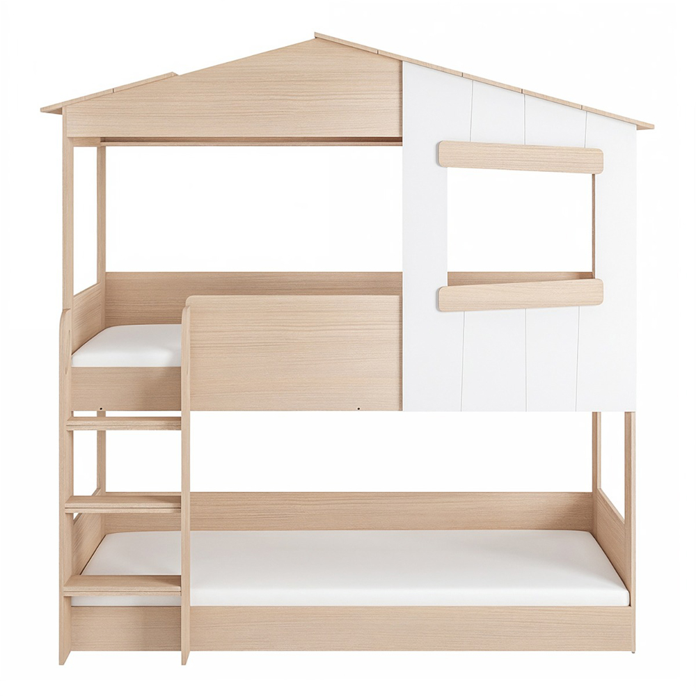 Flair Dreamland Oak Play House Bunk Bed Image 3