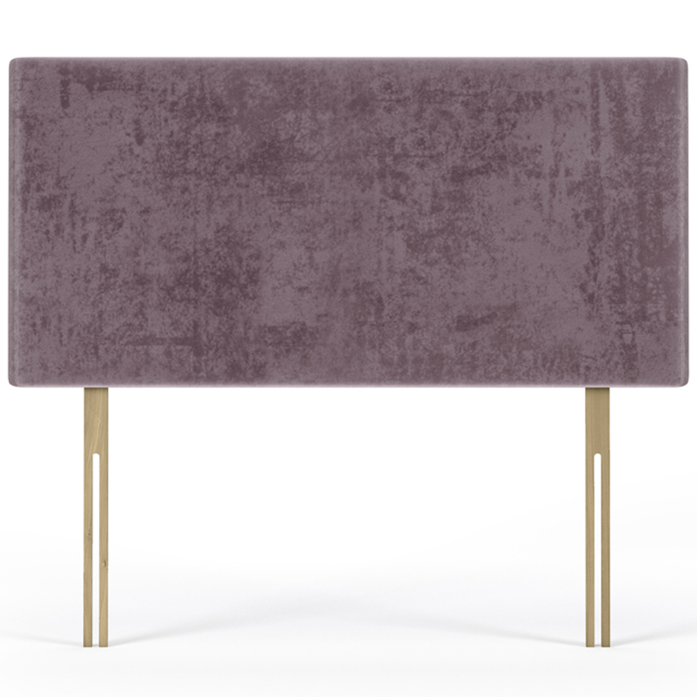 Bedmaster Small Double Mauve Naples Velvet Valencia Plain Headboard Image 2