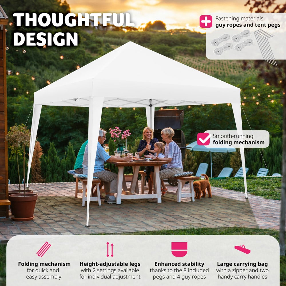 tectake Linosa 3 x 3m White Water and UV Resistant Gazebo Image 3