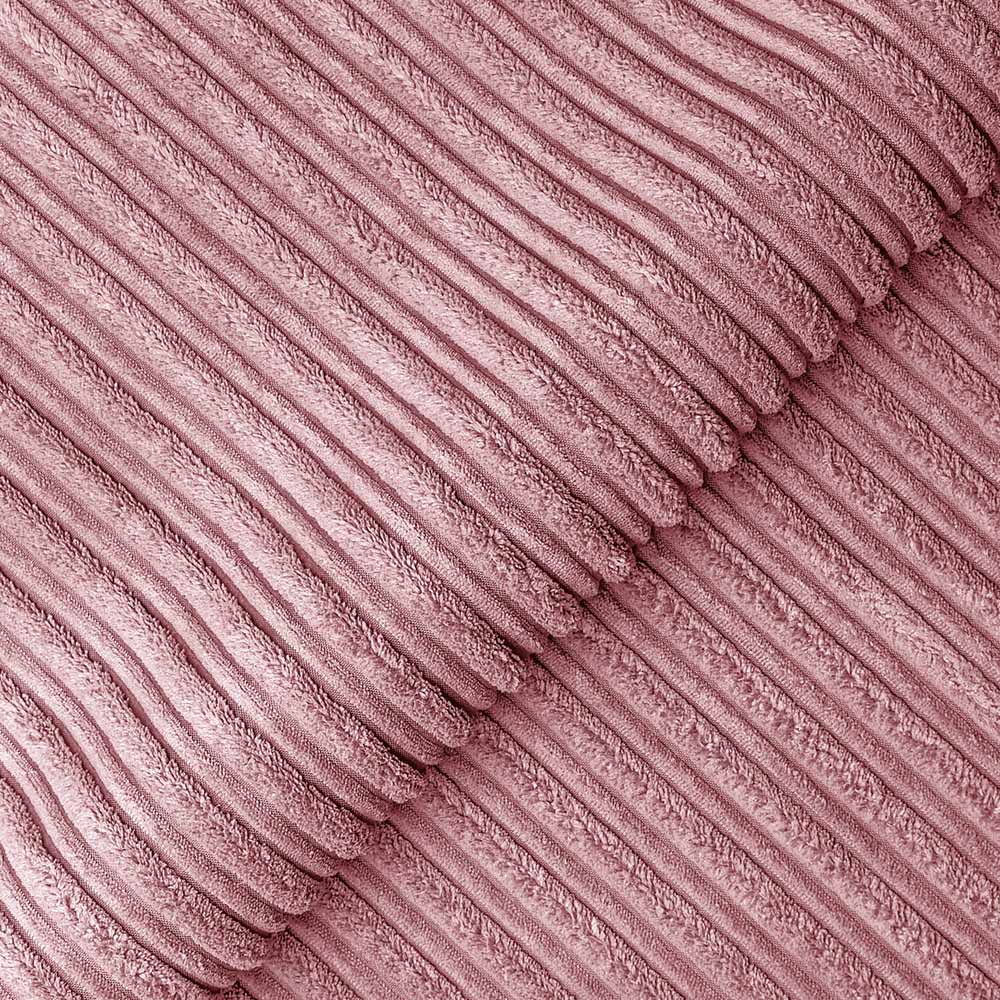 Luxor 6 Seater Pink Jumbo Cord Full Back Sofa Suite Image 5