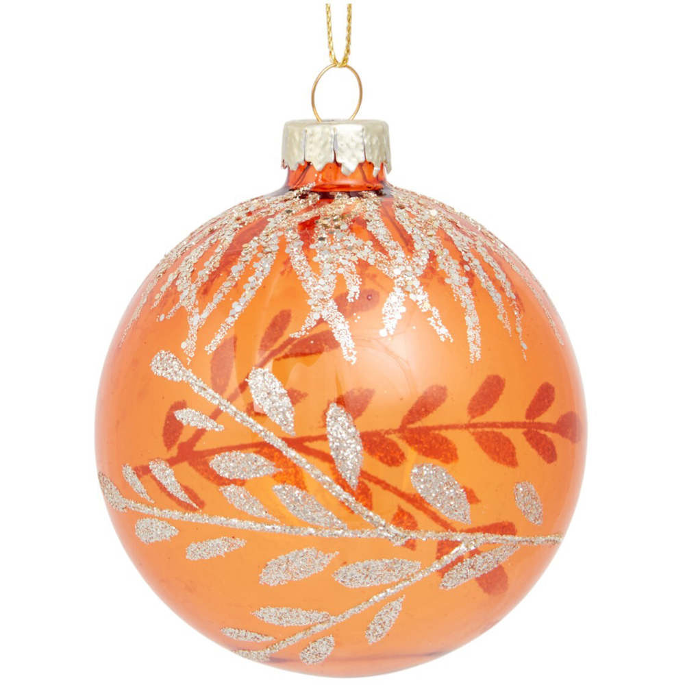 Glitter Detailed Christmas Bauble Image 4