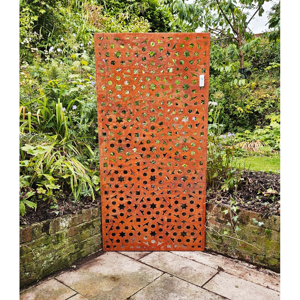 Inspirational Gifting Moroccan Decorative Steel Screen Wall Art 6 x 3ft Image 6
