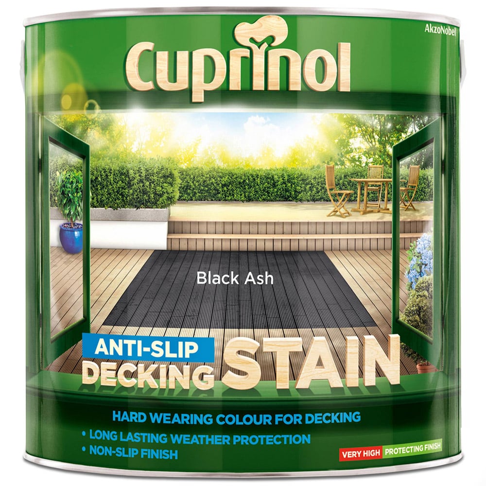 Cuprinol Black Ash Anti Slip Decking Stain 2.5L Image 2