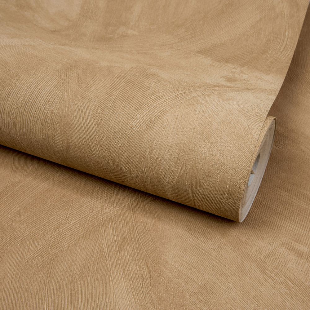 Grandeco Serra Rustic Limewash Chalk Distressed Plaster Effect Textured Mocha Beige Wallpaper Image 2