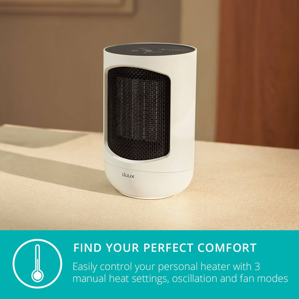 Duux Zone White Personal Heater 1500W Image 3