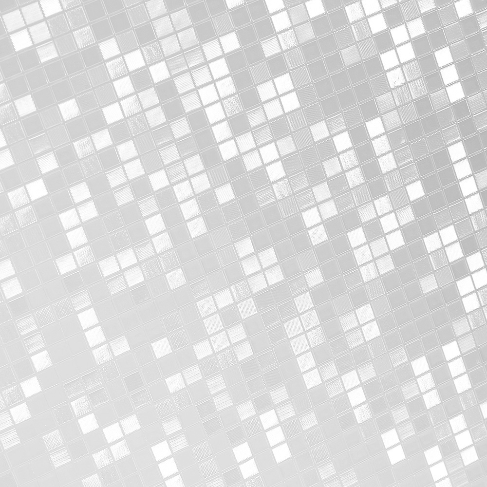 Living and Home Small Mosaic 3D PVC Self Adhesive Privacy Glass Window Film 200 x 61cm Image 3