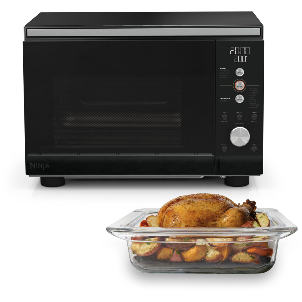 Ninja CRISPi MW101UKBK1 Black 5.2L Microwave Air Fryer and Oven with FusionCrisp Technology Image 2