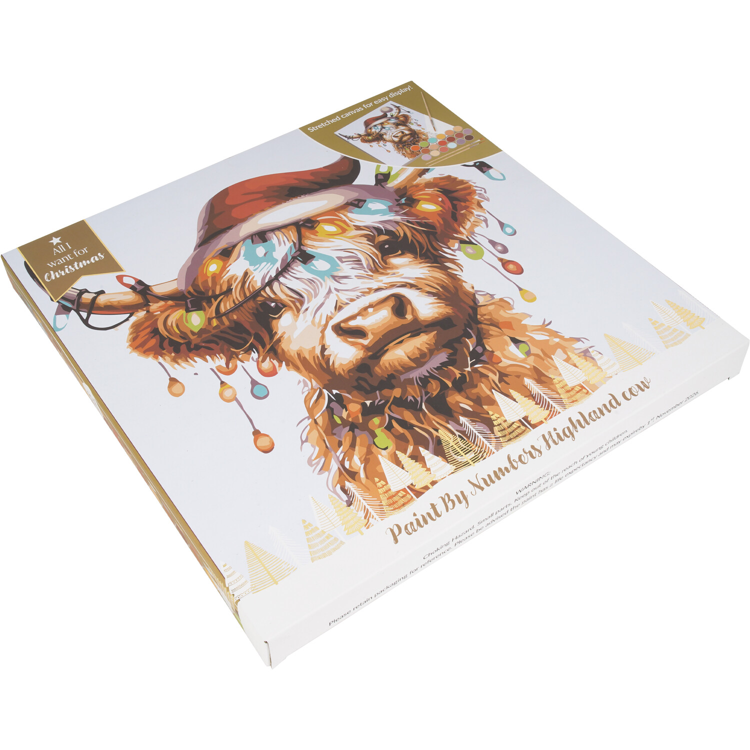 Paint By Numbers Highland Cow KitBrown Image 3