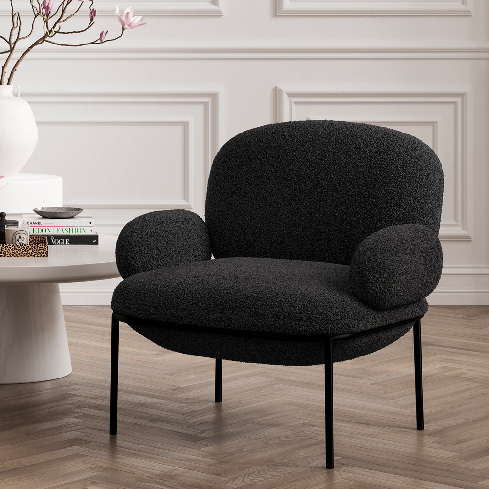 LPD Home Avery Black Accent Chair Image 7