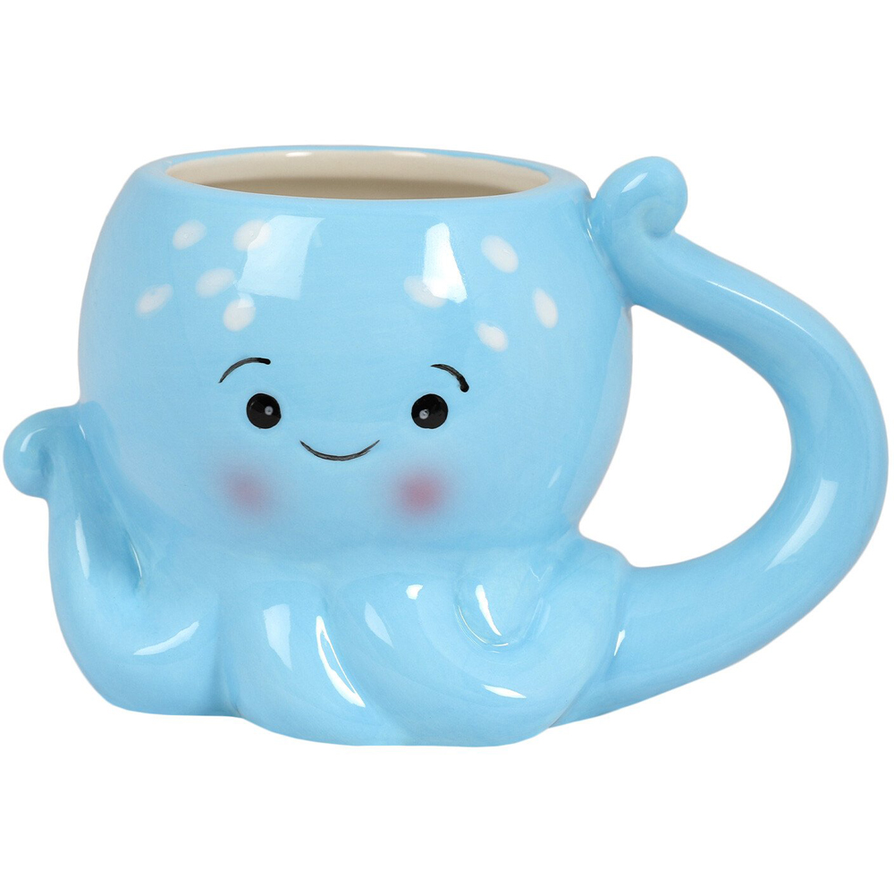 3D Octopus Mug - Blue Image 1