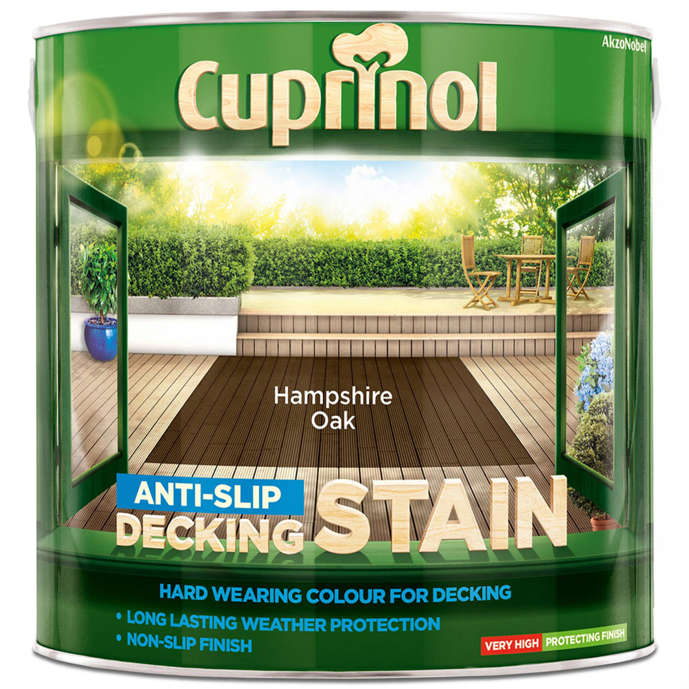 Cuprinol Hampshire Oak Anti Slip Decking Stain 2.5L Image 2
