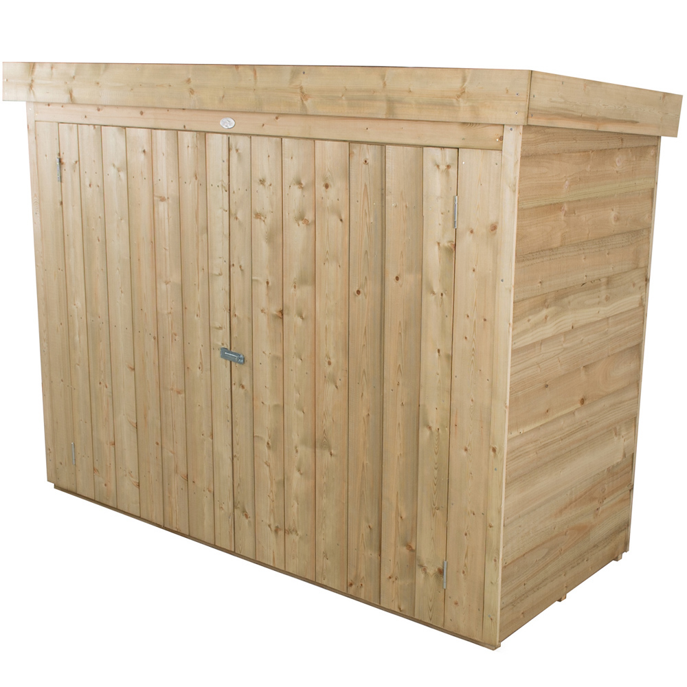 Forest Garden 2.4 x 6ft Pressure Treated Pent Outdoor Storage Image 1