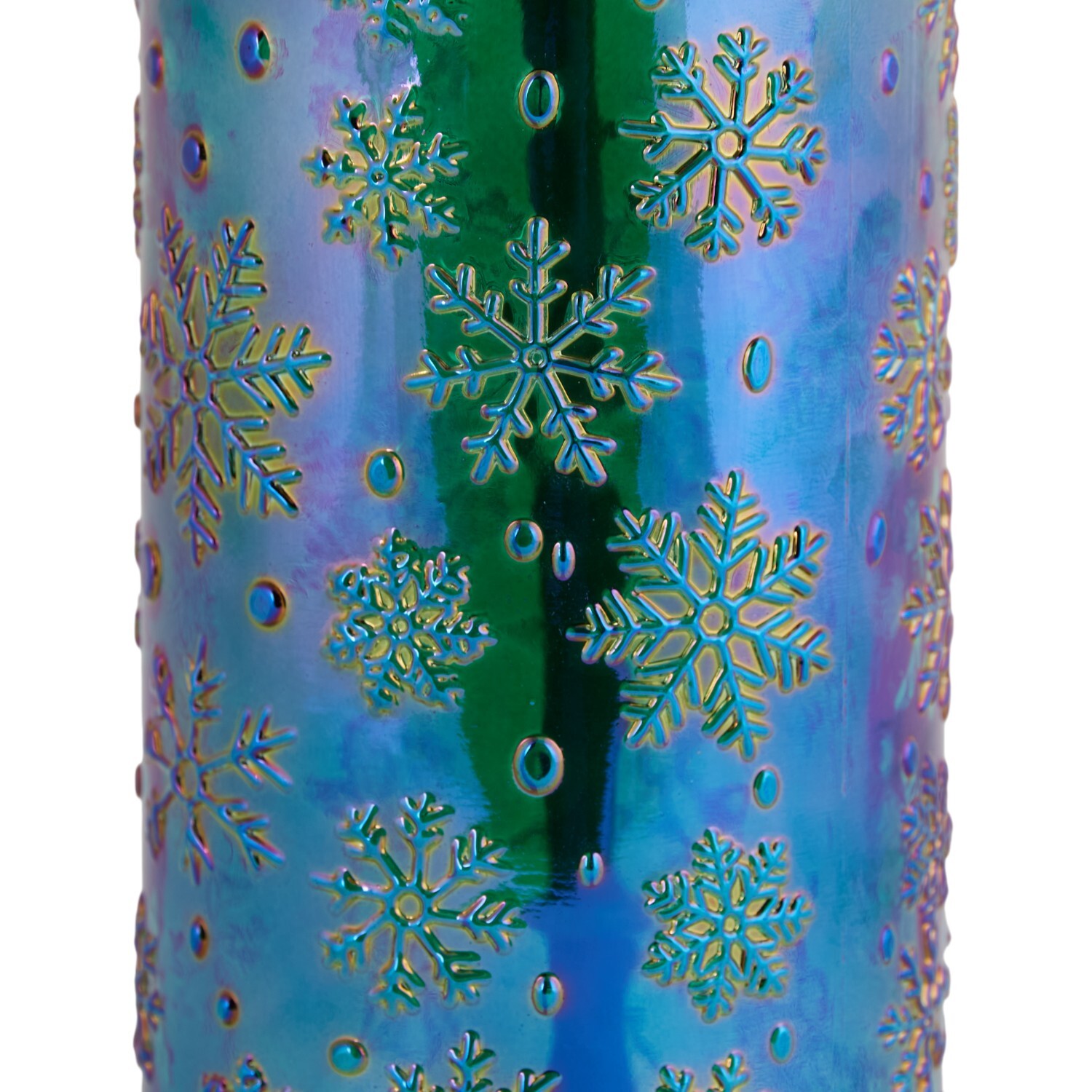 Xmas Iridescent Glass Jar Image 5