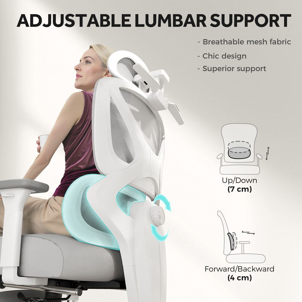 Portland Grey Recliner Executive Office Chair with Footrest Image 5