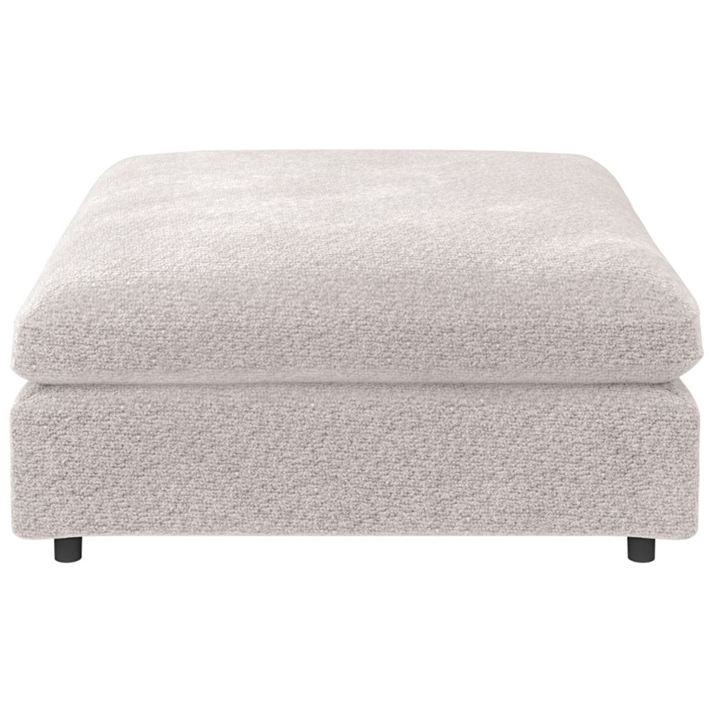 SOLACE+CO Asher 4 Seater Beige Boucle U Shape Sofa with Footstool Image 5